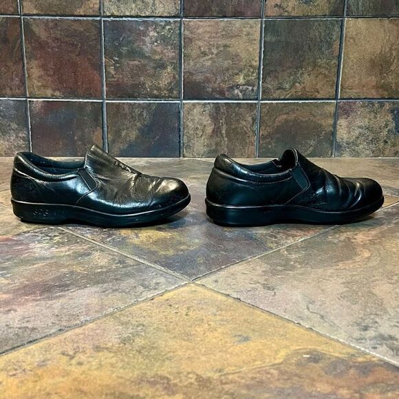 SAS Tripad Comfort Viva Black Slip-on Leather Shoes 6 - Picture 3 of 13